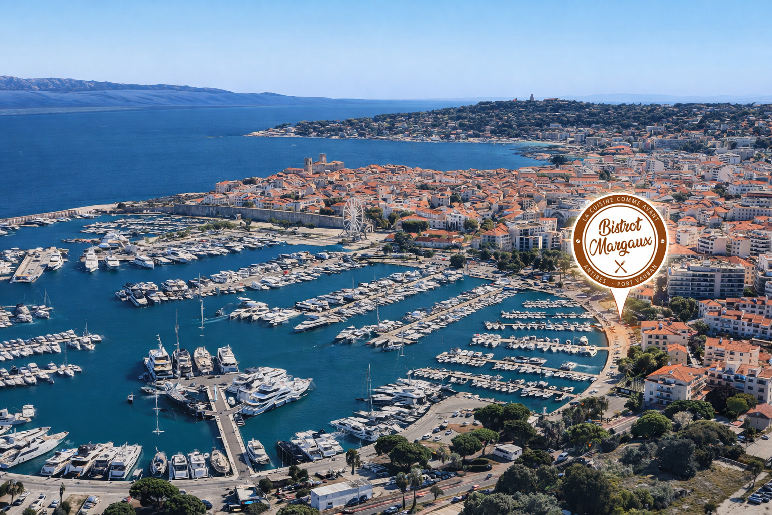 Port Vauban and Antibes – Bistrot Margaux location